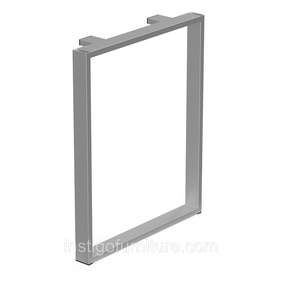 Комплект опор для стола из металла 600×120mm, H=730mm (профильная труба: 60x20mm) Серый | Зображення 3