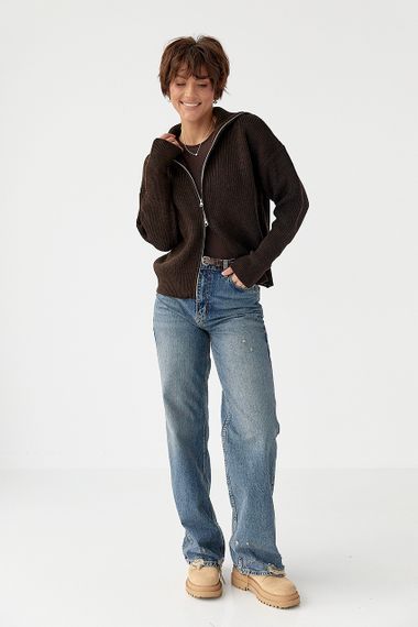 Джинси  Straight leg з потертостями - джинс цвет, 40р (є розміри) | Зображення 2