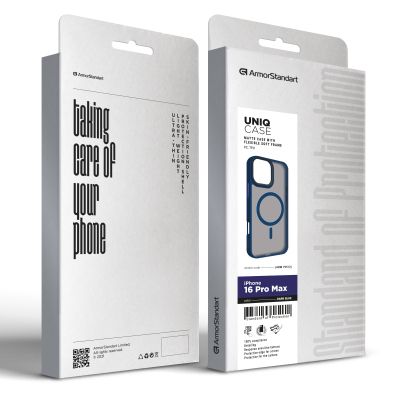 Чехол для мобильного телефона Armorstandart Uniq MagSafe Apple iPhone 16 Pro Max Dark Blue (ARM79512) | Зображення 1