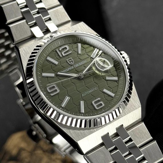 Чоловічий годинник Pagani Design PD-YS027 Silver-Green | Зображення 1
