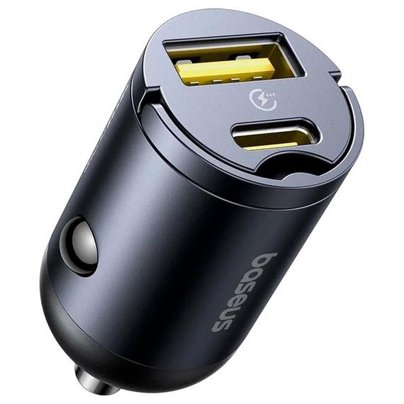АЗП Baseus Tiny Star Mini 30W (1USB-A/1C) (C00035001121) Cosmic Black