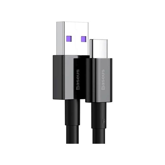 Дата кабель USB 2.0 AM to Type-C 2.0m 3A Black Baseus (CATYS-A01) | Зображення 2