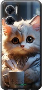 Чохол на Xiaomi Redmi 11 Prime 5G Білий кіт "5646u-2872-2448"