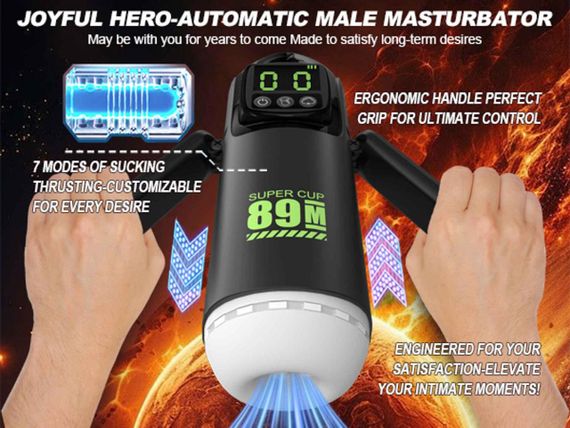 Мастурбатор - 7 vibration and suction functions + Booster Sex Aura | Зображення 1