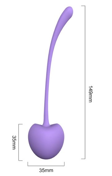 Набір вагінальних кульок Cherries Set вага: 28, 38, 56, 85, 107 Sex Aura | Зображення 1
