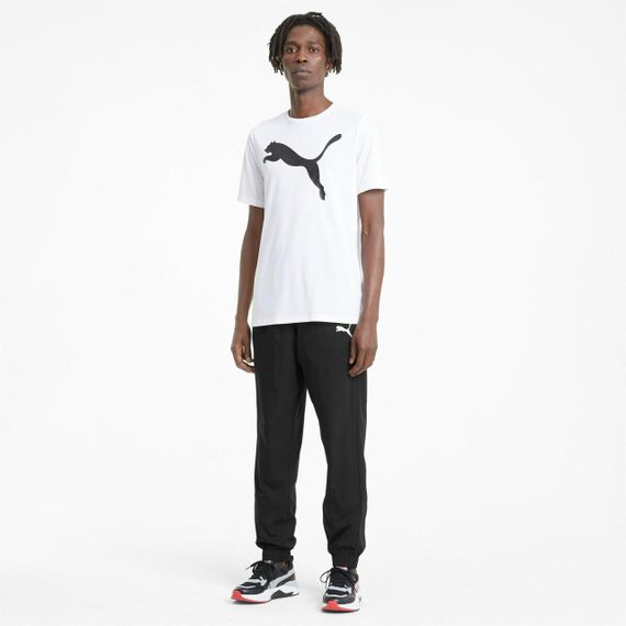 Штани спортивні Puma Active Woven Pants 586733 01 (чорні, чоловічі, поліестер, прямі з манжетом, бренд пума) | Зображення 4
