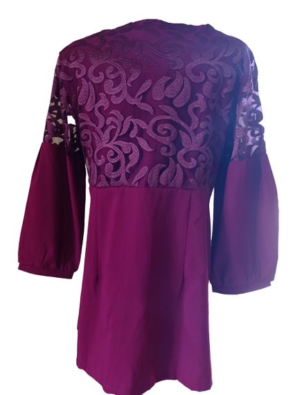 Блуза подовжена М&M бордо розмір 50 (213866) | Зображення 1