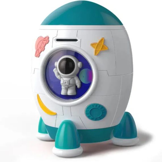 Дитяча електронна скарбничка-сейф RIAS 852A "Ракета" з музикою та підсвічуванням