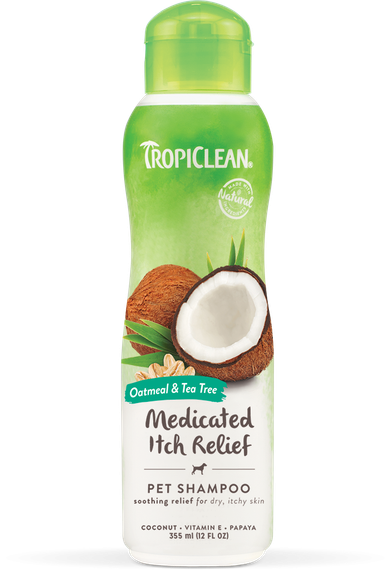 TropiClean Шампунь "Вівсяний з екстрактом чайного дерева" лікувальний для собак