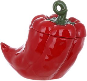 Банка керамічна "Pepper" 1000мл, для сипучих продуктів, Червоний перець