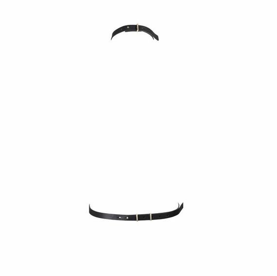 Портупея MAZE Bijoux Indiscrets з нашийником та одним перетином, чорна Sex Aura | Зображення 8