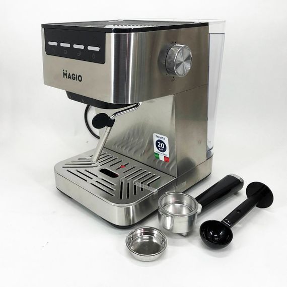 Кавоварка рожкова MAGIO MG-453 960 Вт, кавоварка з можливістю приготування еспресо, кавоварка латте | Зображення 6