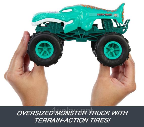 Монстр трак на радиоуправлении Хот Вилс Мега Рекс Оригинал Hot Wheels Mega-Wrex 1:24 | Зображення 4
