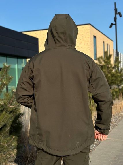 Військова куртка на флісі Soft Shell Military олива | Зображення 9