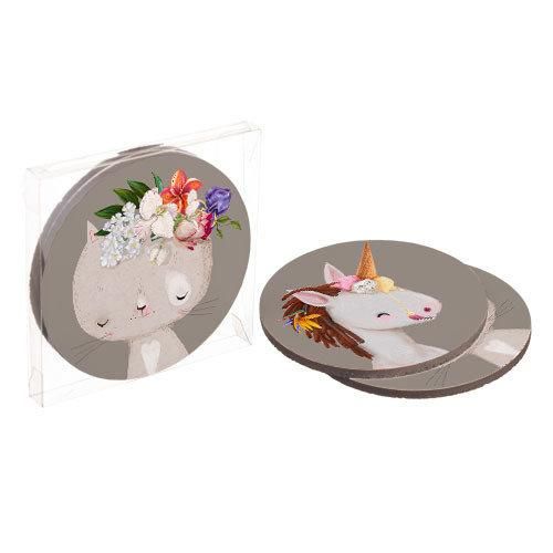 Подставки под горячее Coaster Весняний настрій (пробка) 10 см