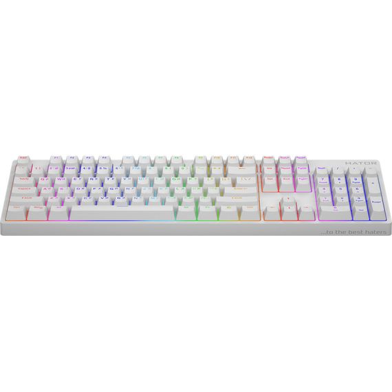Клавіатура Hator Rockfall 2 Mecha Orange USB White (HTK-711) | Зображення 2
