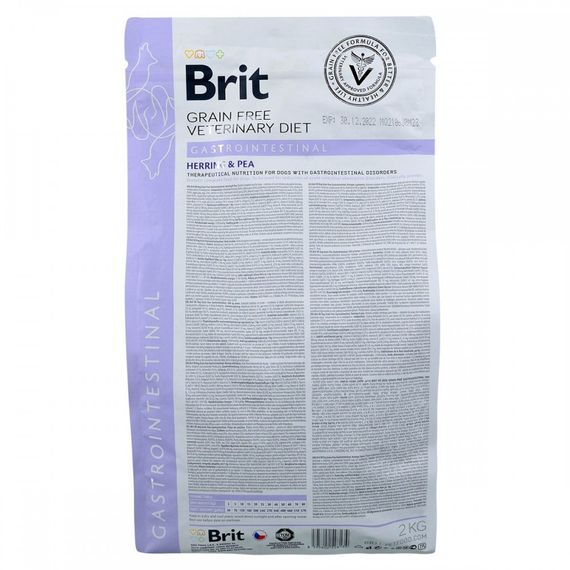 Корм сухий Brit Grain Free VetDiet Dog Gastrointestinal для дорослих собак при порушенні травлення з оселедцем лососем та го | Зображення 5