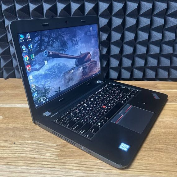 Ноутбук Б-клас Lenovo ThinkPad E460 / 14" (1366x768) TN / Intel Core i5-6200U (2 (4) ядра по 2.3 - 2.8 GHz) / 8 GB DDR3 / 128 GB SSD / Intel HD Graphics 520 / WebCam б/в | Зображення 2