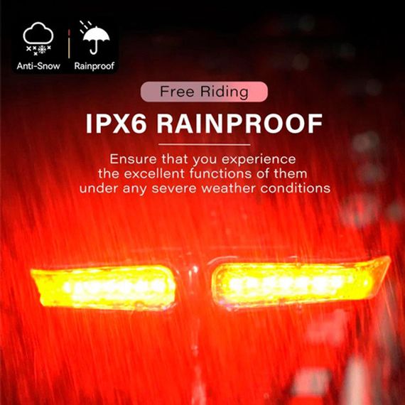 Велосипедний габаритний ліхтар XA-817, Ліхтарі для велосипеда з поворотниками, Задній стоп велосипед UD-53 | Зображення 5