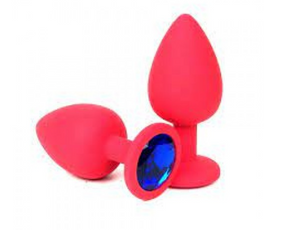 Анальная пробка, Red Silicone, Sapphire S Sex Aura