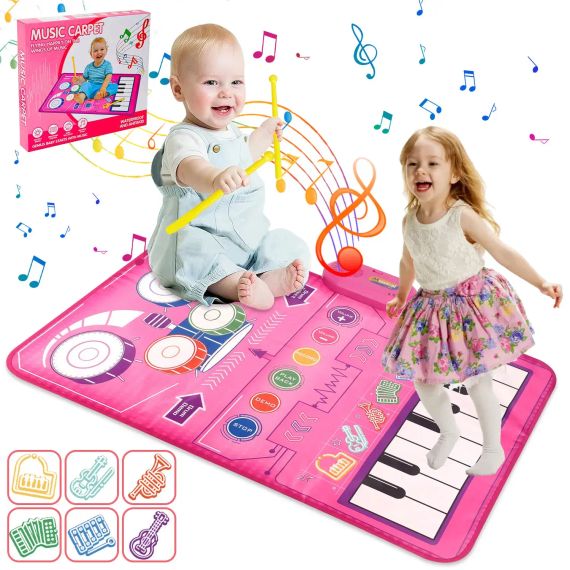 Інтерактивний музичний піаніно-килимок для дітей | Зображення 3