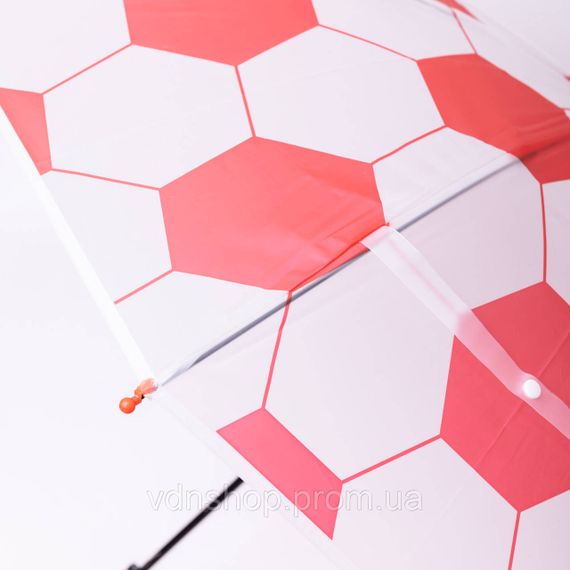 Классический детский зонт-трость полуавтомат из полиэстера 8 спиц диаметр 82 см Красный HP-23-9R | Зображення 5