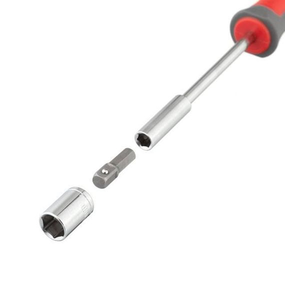 Викрутка з магнітним тримачем 1/4", 100 мм, комплект насадок 15 од. INTERTOOL VT-3343 | Зображення 3