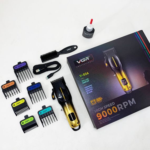 Акумуляторна машинка для стрижки VGR V-026 GOLD. Колір: золотий | Зображення 7