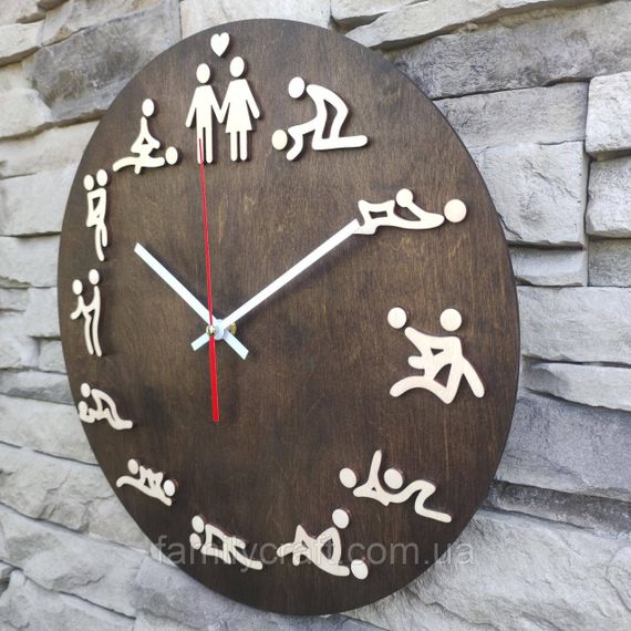 Настенные деревянные часы с бесшумным механизмом | Зображення 3