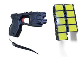 Найпотужніший Паралізатор (шокер) Стріляючий електрошокер Taser KSY FD USA + лазер Топ Продажів + 9 Картриджів