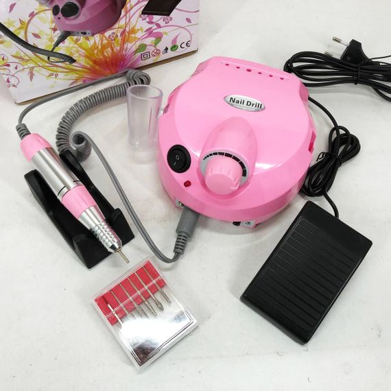 Фрезер DM-11-1 для манікюру та педикюру, потужний манікюрний фрезер, ручка фрезер. Колір: рожевий | Зображення 1