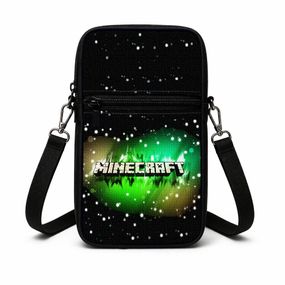 Сумка-чохол для телефону Minecraft,дитяча сумка через плече, водонепроникна міні-сумка (4752)