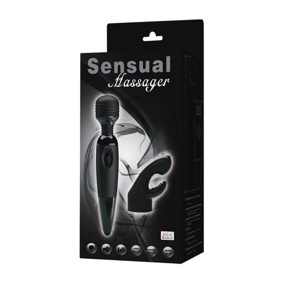 Вібромасажер SENSUAL MASSAGER зі змінною насадкою BW-055011 Sex Aura | Зображення 7