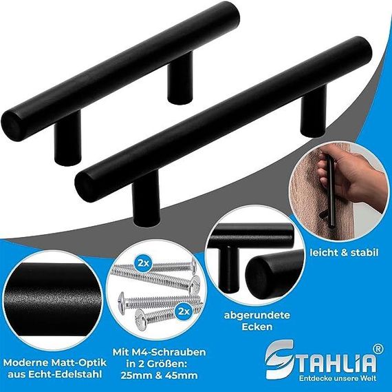 Ручки для шафи Кухонні ручки Барні ручки Ручки для поруччя Ручки для ящика шафи До комплекту входять гвинти | Зображення 2