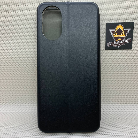 Чохол книжка для Oppo A18 Екошкіра Чорний | Зображення 1