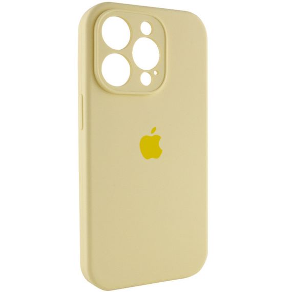 Чохол Silicone Case Full Camera Protective (AA) для Apple iPhone 13 Pro (6.1") Жовтий/Mellow Yellow | Зображення 1