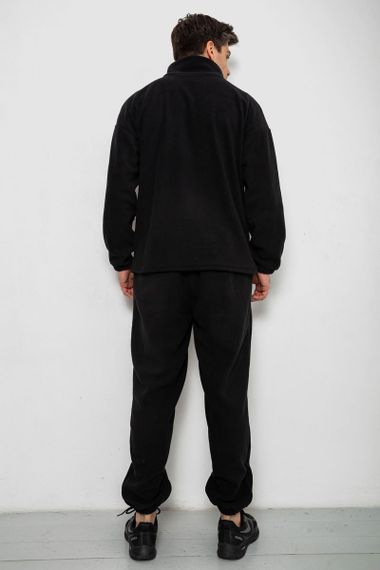 Спортивный костюм мужской на флисе, цвет черный, 238R58620 | Зображення 3
