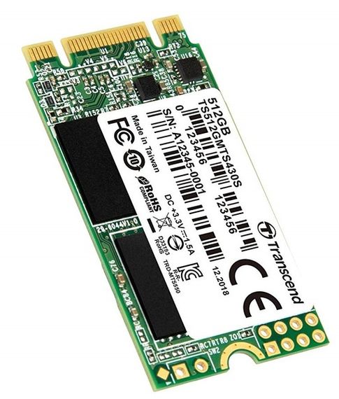 Накопитель SSD M.2 2242 512GB Transcend (TS512GMTS430S) (TS512GMTS430S) | Зображення 2