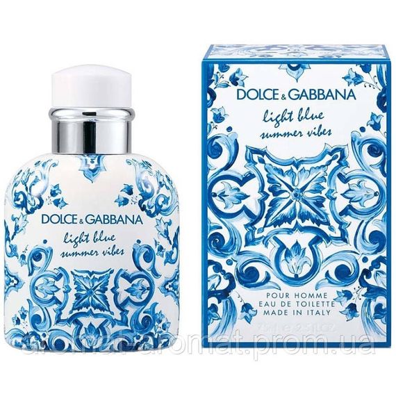 Туалетна вода Dolce&Gabbana Light Blue Summer Vibes Pour Homme 100 мл. Premium | Зображення 1