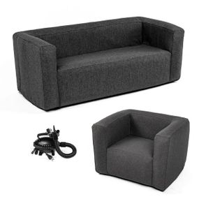 Комплект надувних меблів диван і крісло Сірий SW-00002658