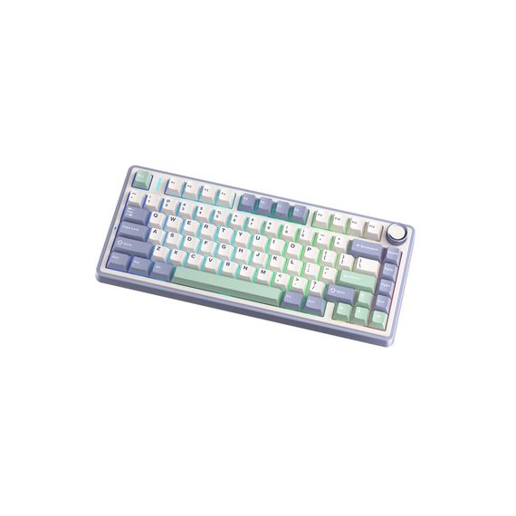 Клавіатура Aula F75 Gasket Greywood V3 switch Hot-Swap PBT Wireless/Bluetooth/USB White (6948391208640) | Зображення 4