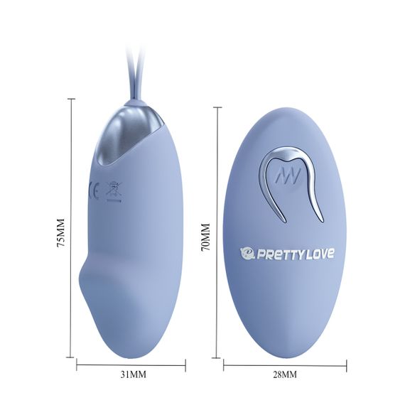 Віброяйце з пультом дистанційного керування Pretty Love  JULIA Dream chaser 2, Blue Sex Aura | Зображення 3