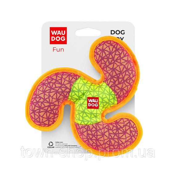 Игрушка для собак WAUDOG Fun,"Пропеллер", Ш 21 см, Дл 21см розовый