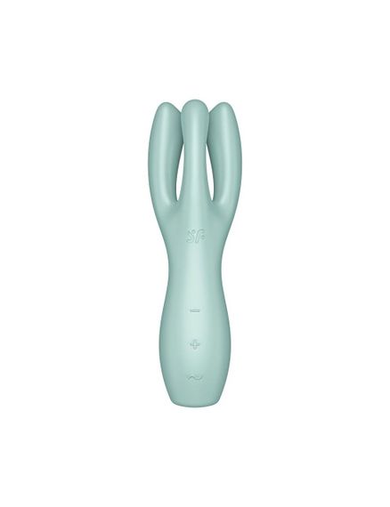 Кліторальний вібратор Satisfyer Threesome 3 з трьома пальчиками, Зелений | Зображення 1