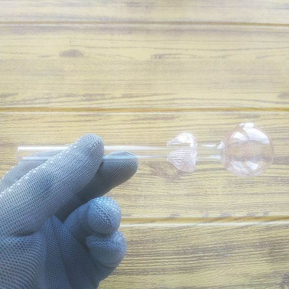 Стеклянная трубка Flora Oil Pink | Зображення 1