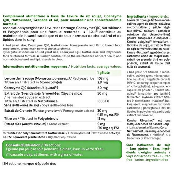 Комплекс для профілактики тиску та кровообігу INELDEA SANTE NATURELLE CHOLESTIL® 30 Caps | Зображення 1