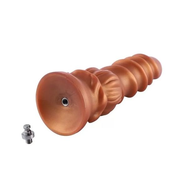 Фалоімітатор для секс-машин Hismith Spiral Grain Silicone Dildo Monster Series, спіральний рельєф | Зображення 6