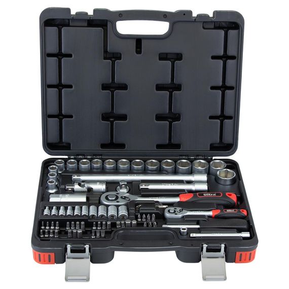 Набір насадок торцевих і біт Ultra 1/4", 1/2" 72 шт CrV Taiwan (6003112) | Зображення 1