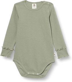 Дитяче боді для новонародженої дівчинки Green Cotton 68 см Оливковий (25111217A)