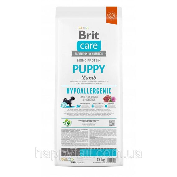 Гипоаллергенный корм Brit Care Dog Hypoallergenic Puppy (ягненок и рис), 12 кг | Зображення 2
